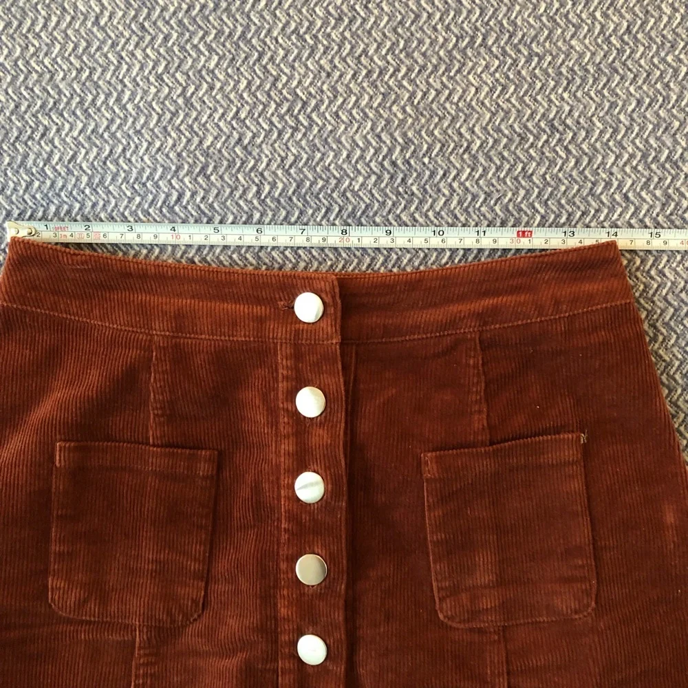 Brown Corduroy Skirt - Picture 7 of 7